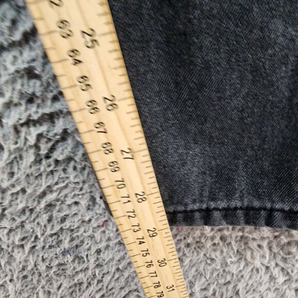 Princess Polly Jeans Womens 4 Black High-Waisted Button-Fly 100% Cotton - Picture 8 of 13